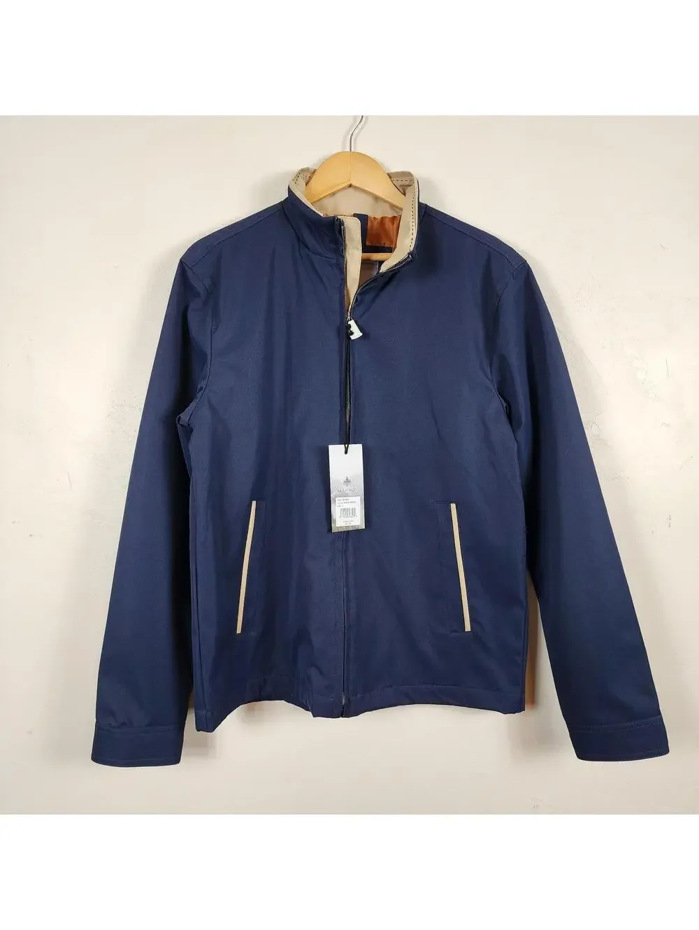 Rainforest Drylander Tech Mens Blue Indigo Softshell Jacket Small NWT Gorpcore